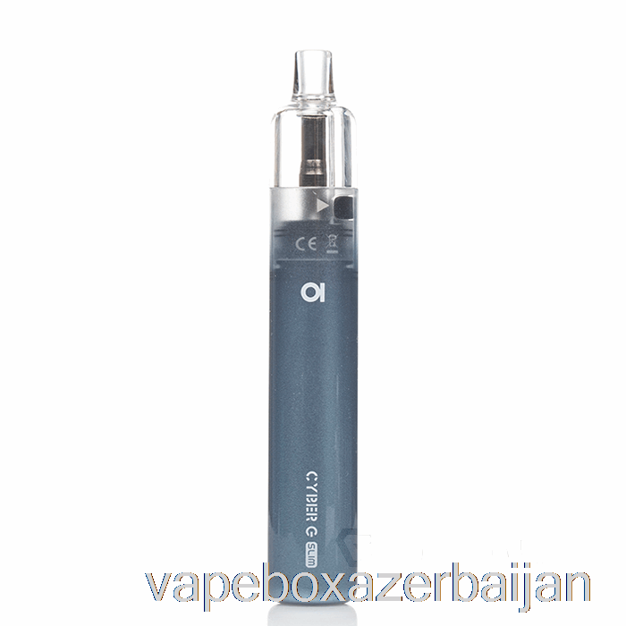 E-Juice Vape Aspire Cyber G Slim Pod System Graphite Blue